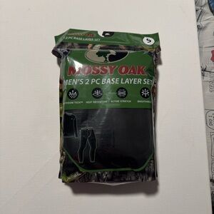 Thermal Baselayer Pants Shirt Mens Small Mossy Oak